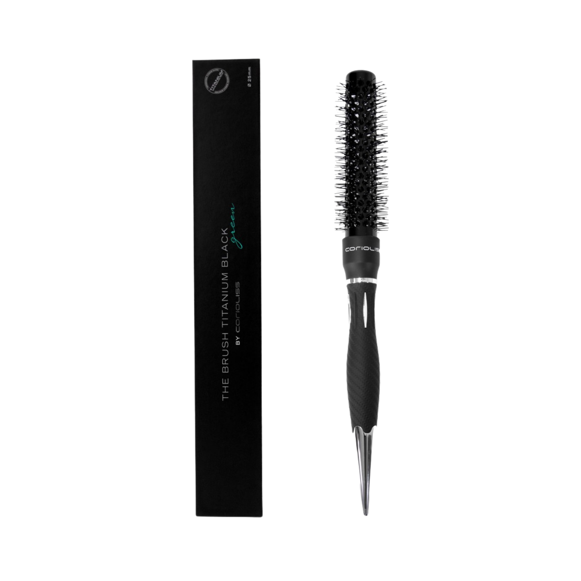 Corioliss četka za feniranje 25 mm - Titanium Black Green