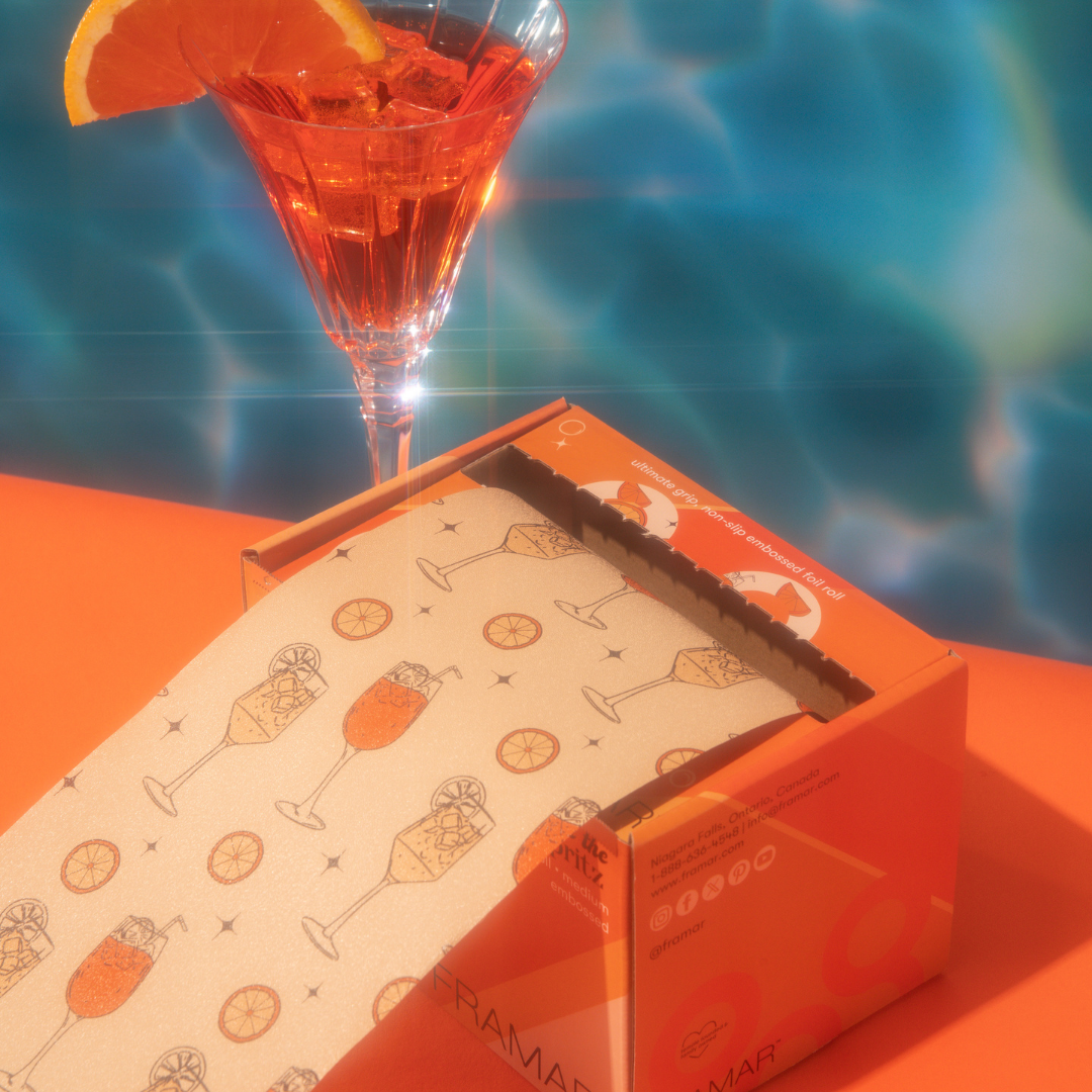 Framar medium 97,54 m Puttin' On The Spritz reljefna folija u roli