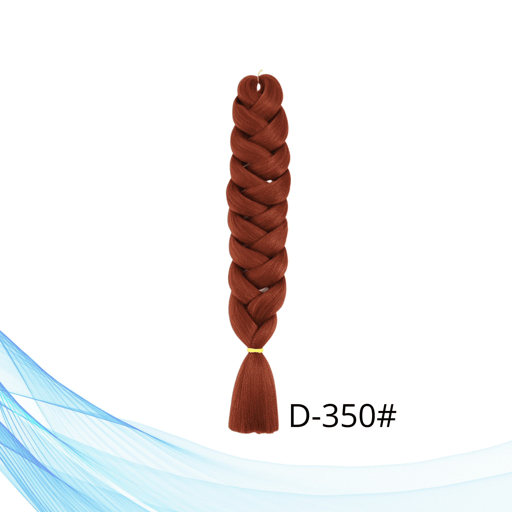 Kanekalon pletenice jednobojna kosa crvena