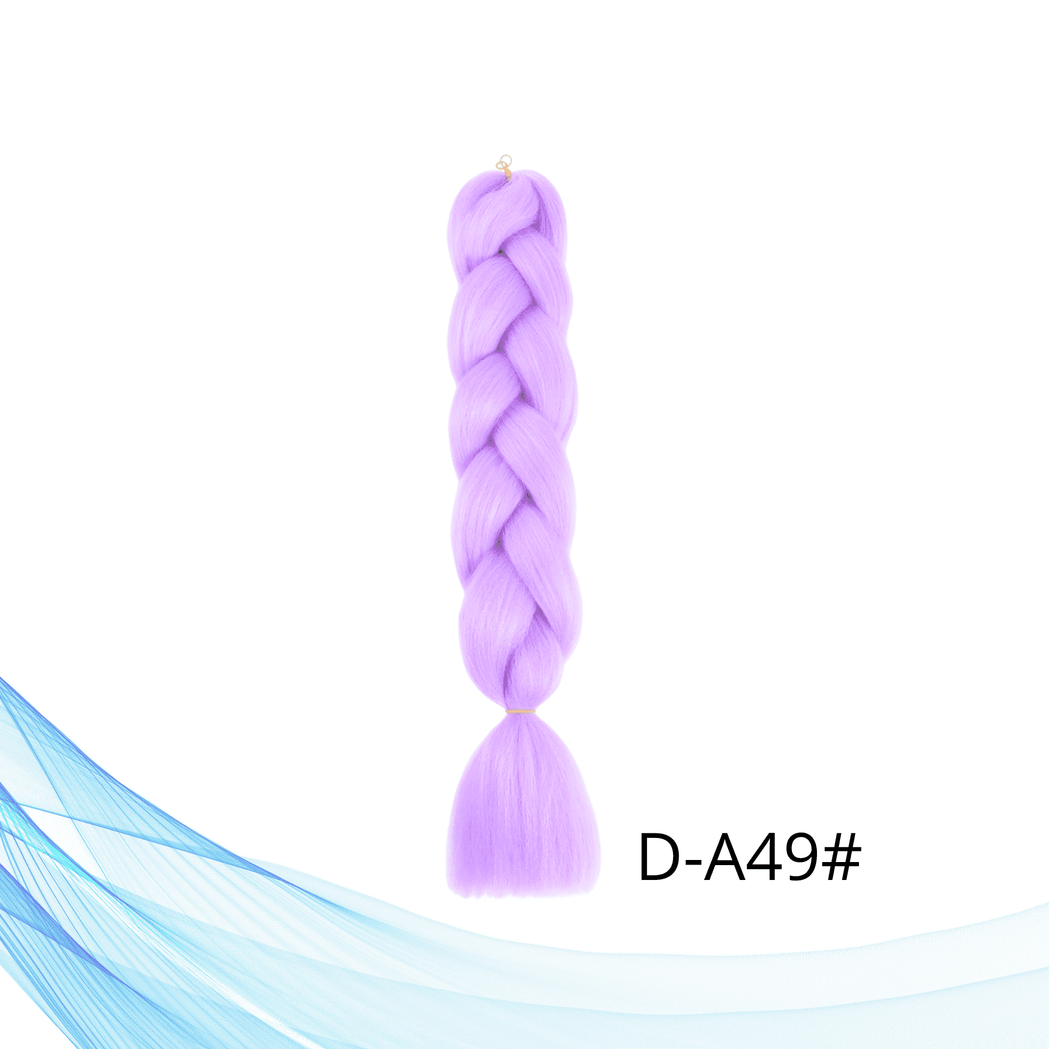 Kanekalon jednobojna kosa svijetlo ljubičasta