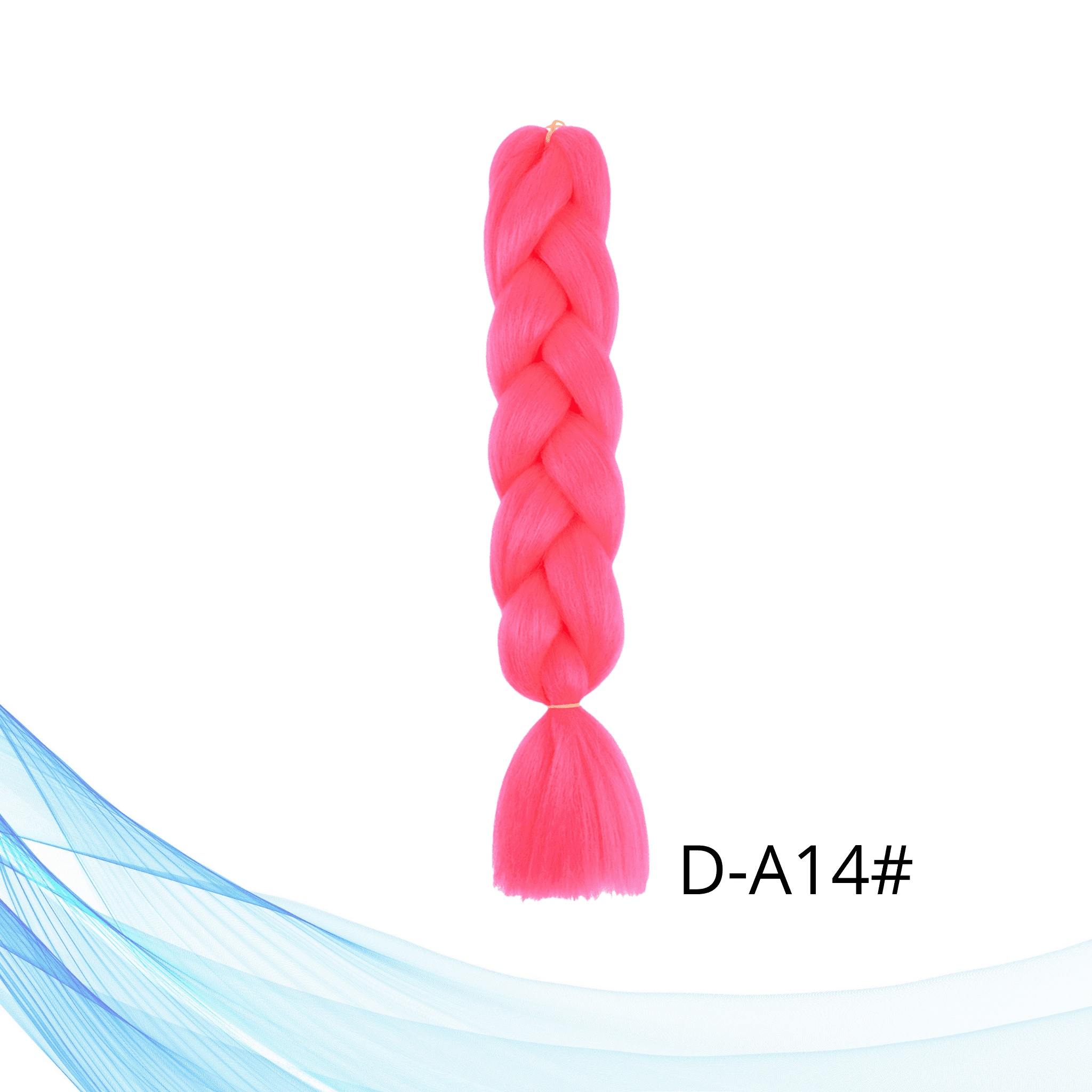 Kanekalon jednobojna kosa roza