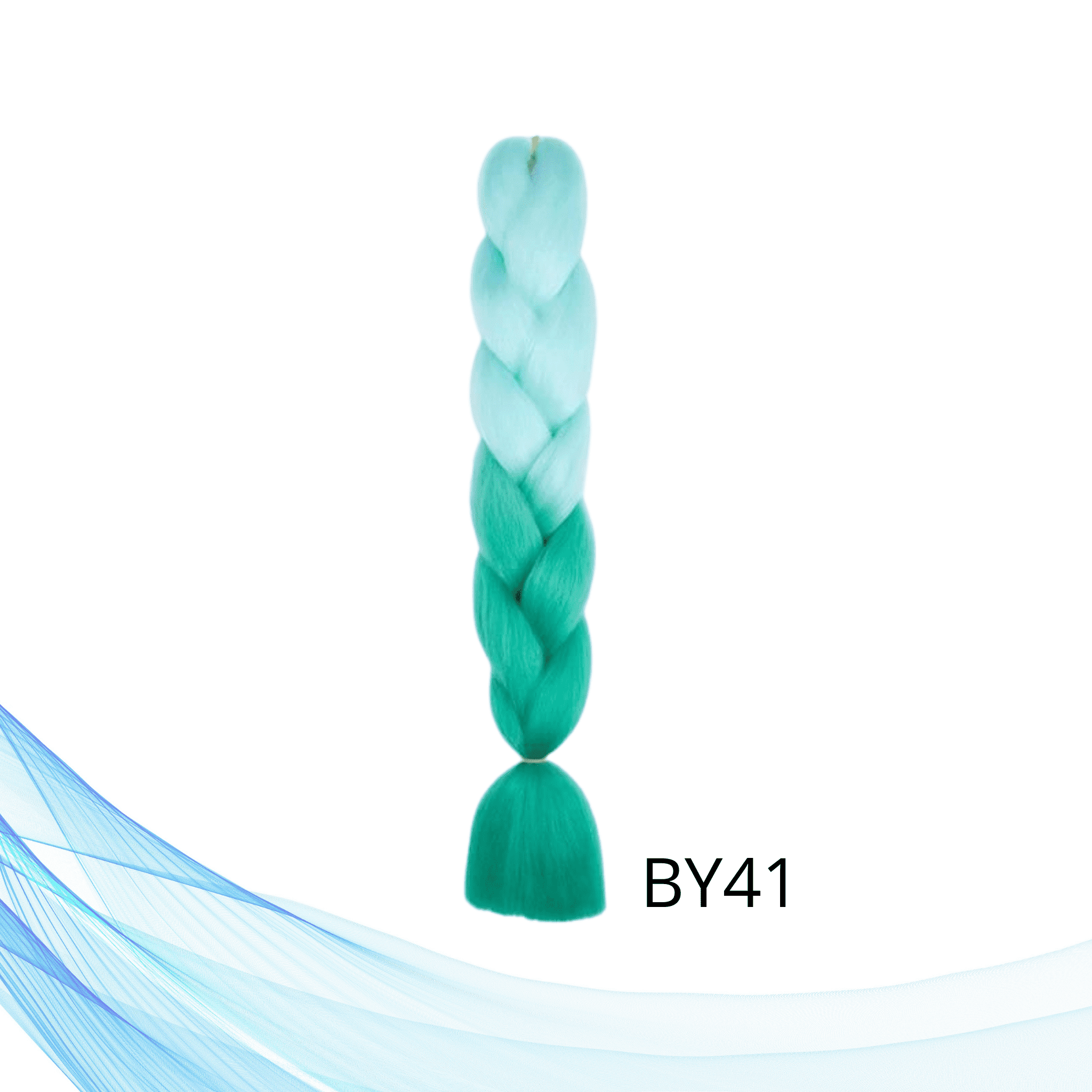 Plavo zelena kanekalon višebojna sintetička kosa za pletenice i frizure 