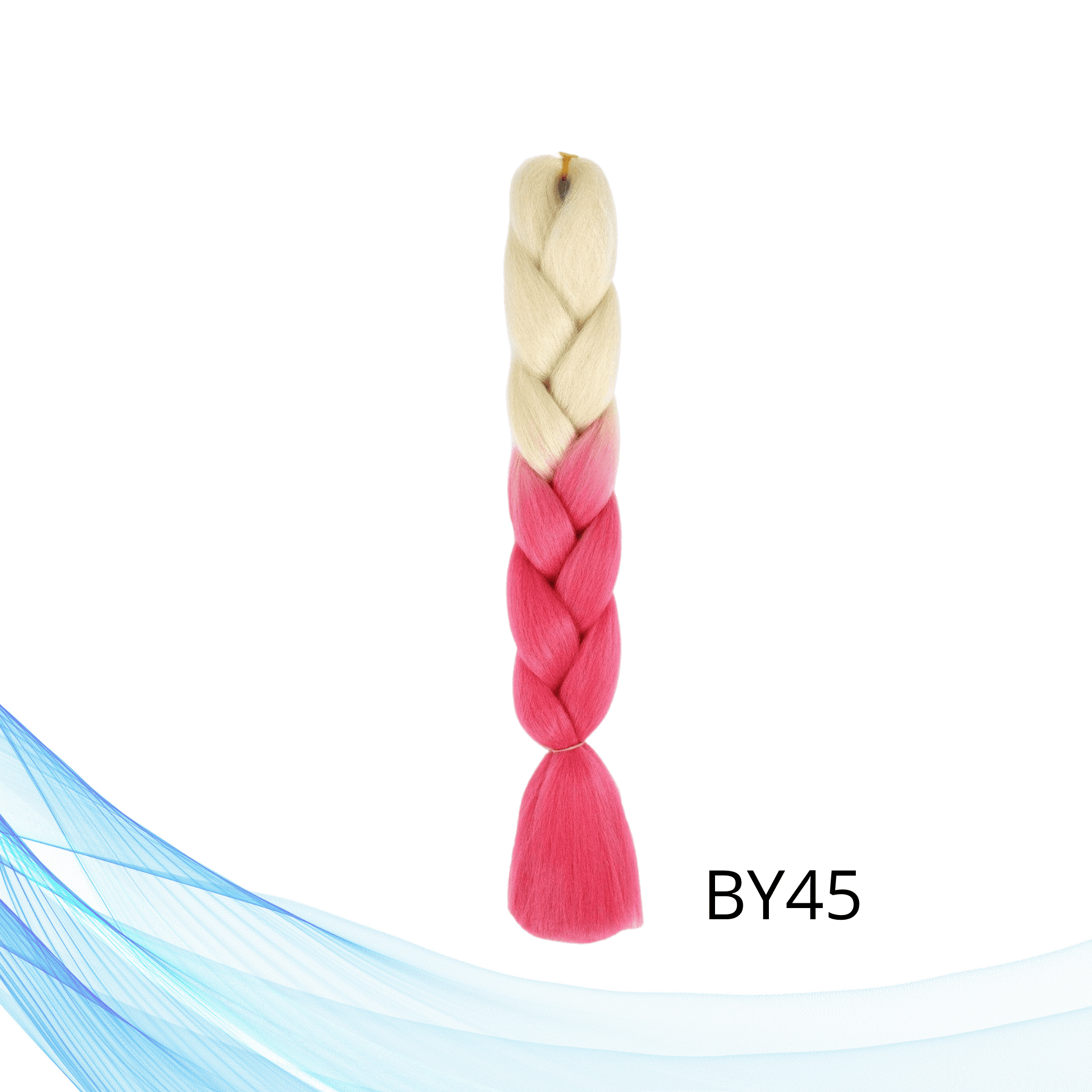 Plavo rozna kanekalon višebojna sintetička kosa za pletenice i frizure 