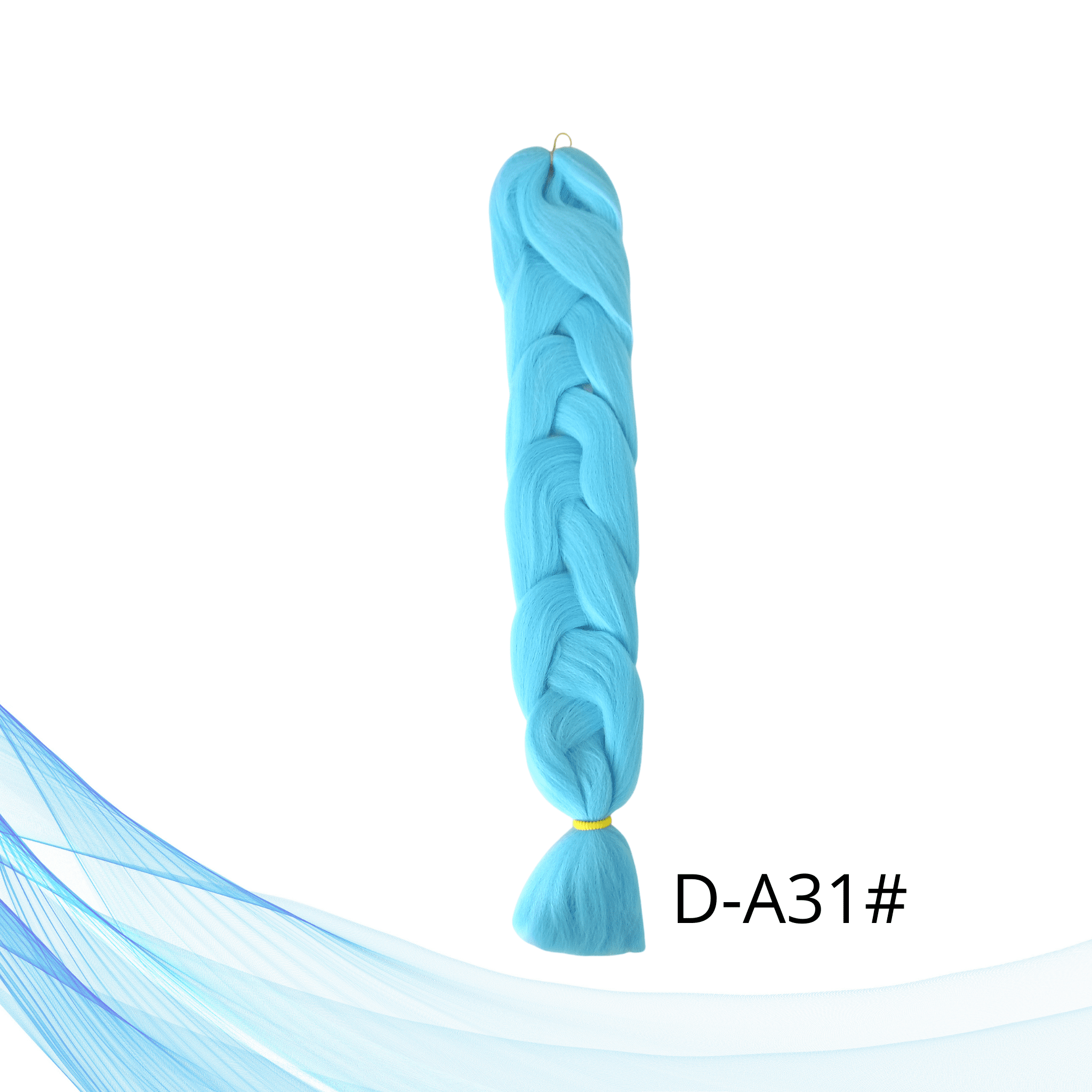Kanekalon pletenice jednobojna kosa svijetlo plava