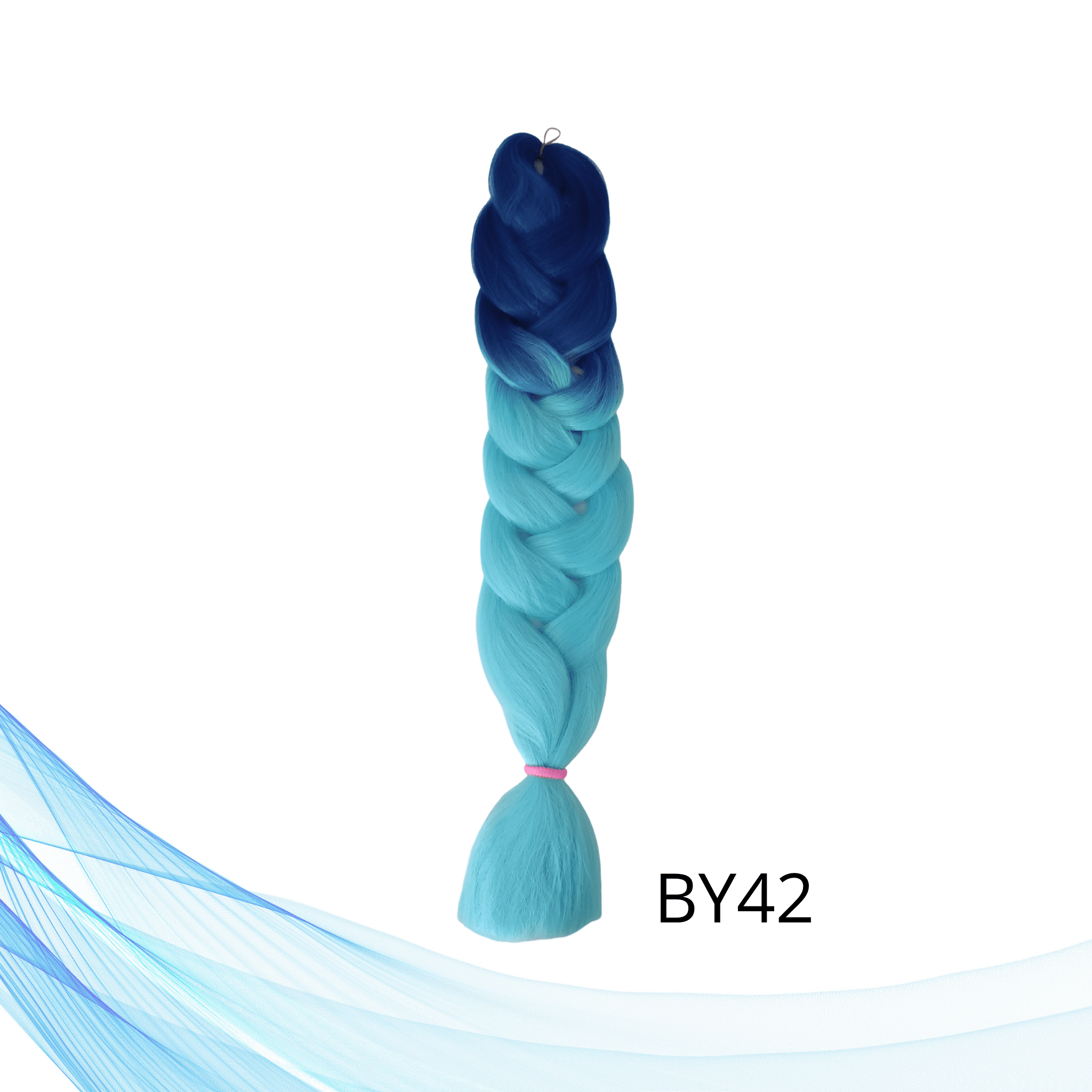 plava kanekalon višebojna sintetička kosa za pletenice i frizure