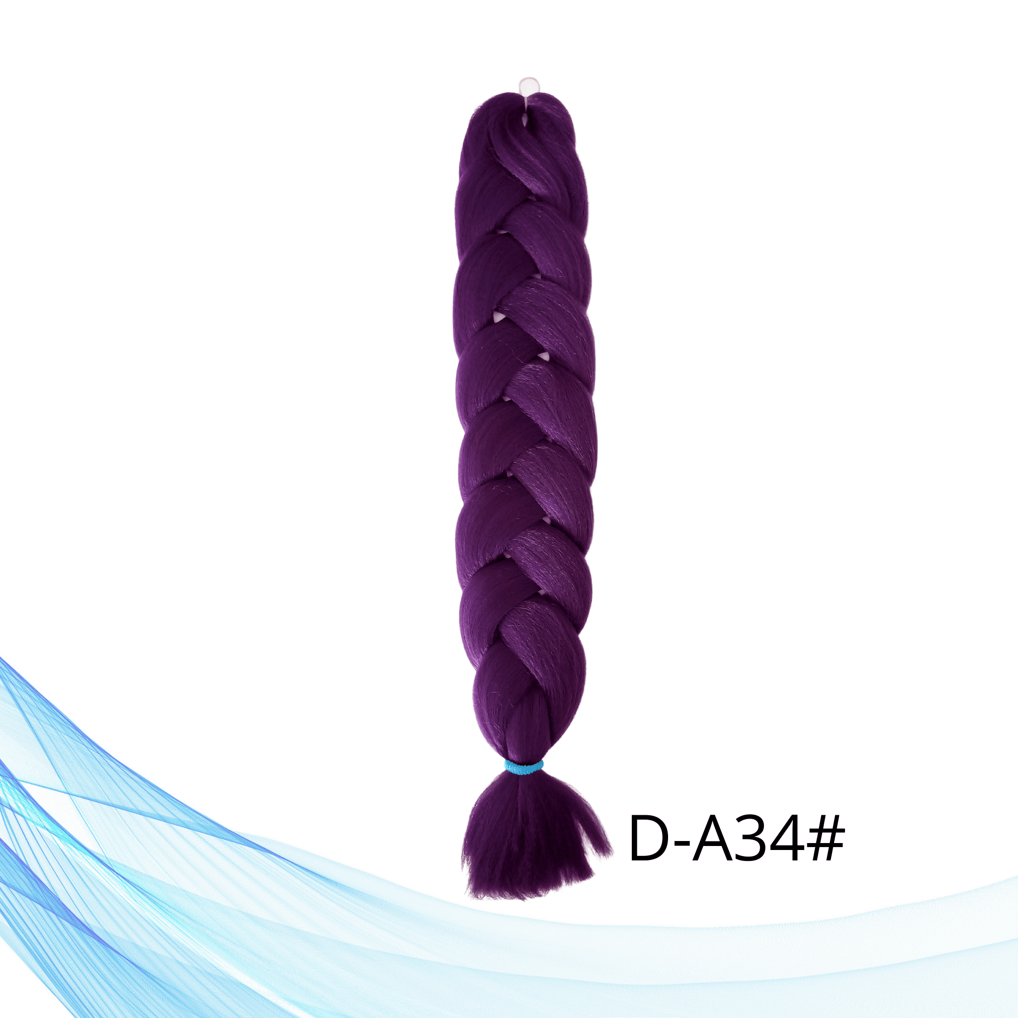 Jednobojne ljubičaste Kanekalon pletenice 

