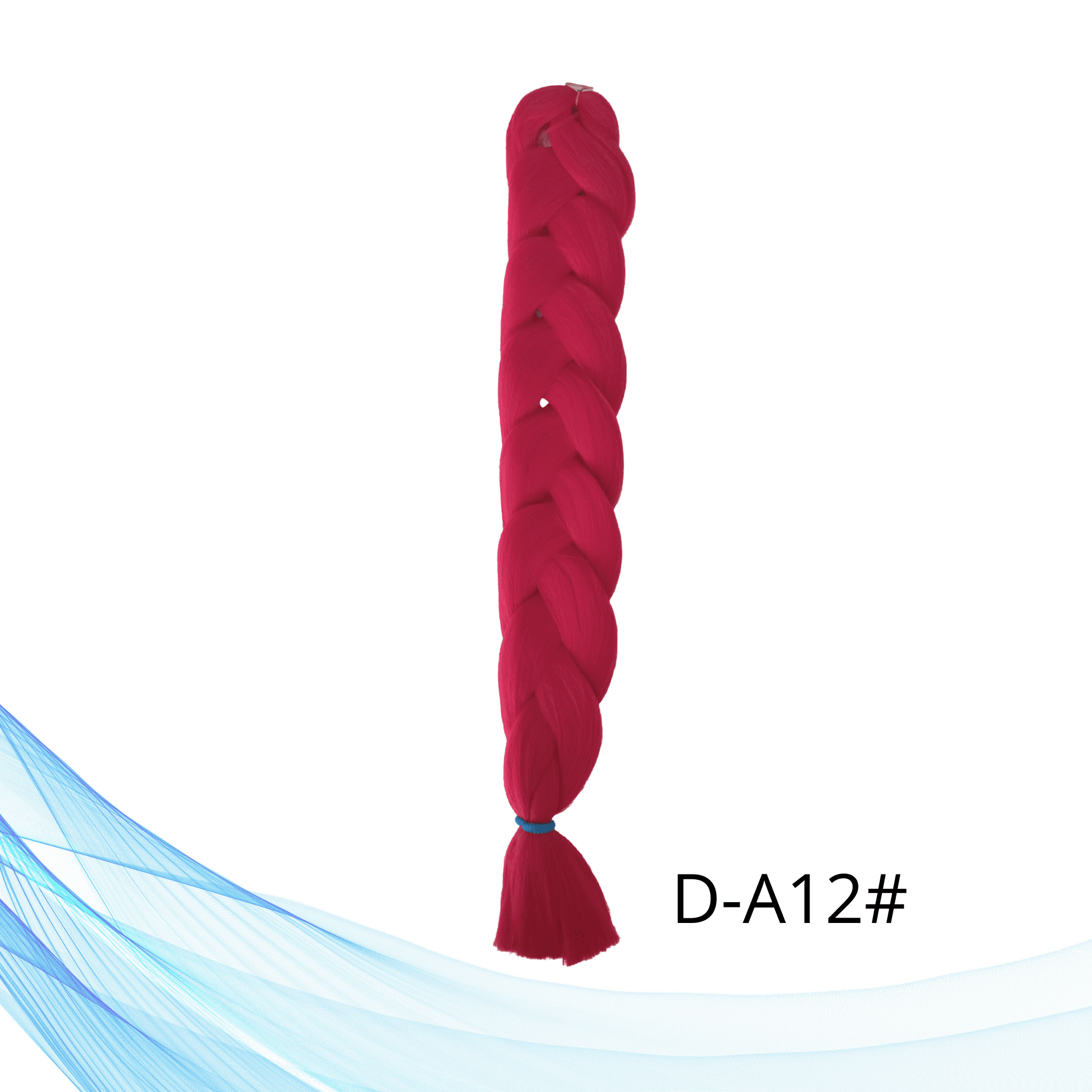 Kanekalon pletenice crvena boja – jednobojna sintetička kosa za ekstenzije

