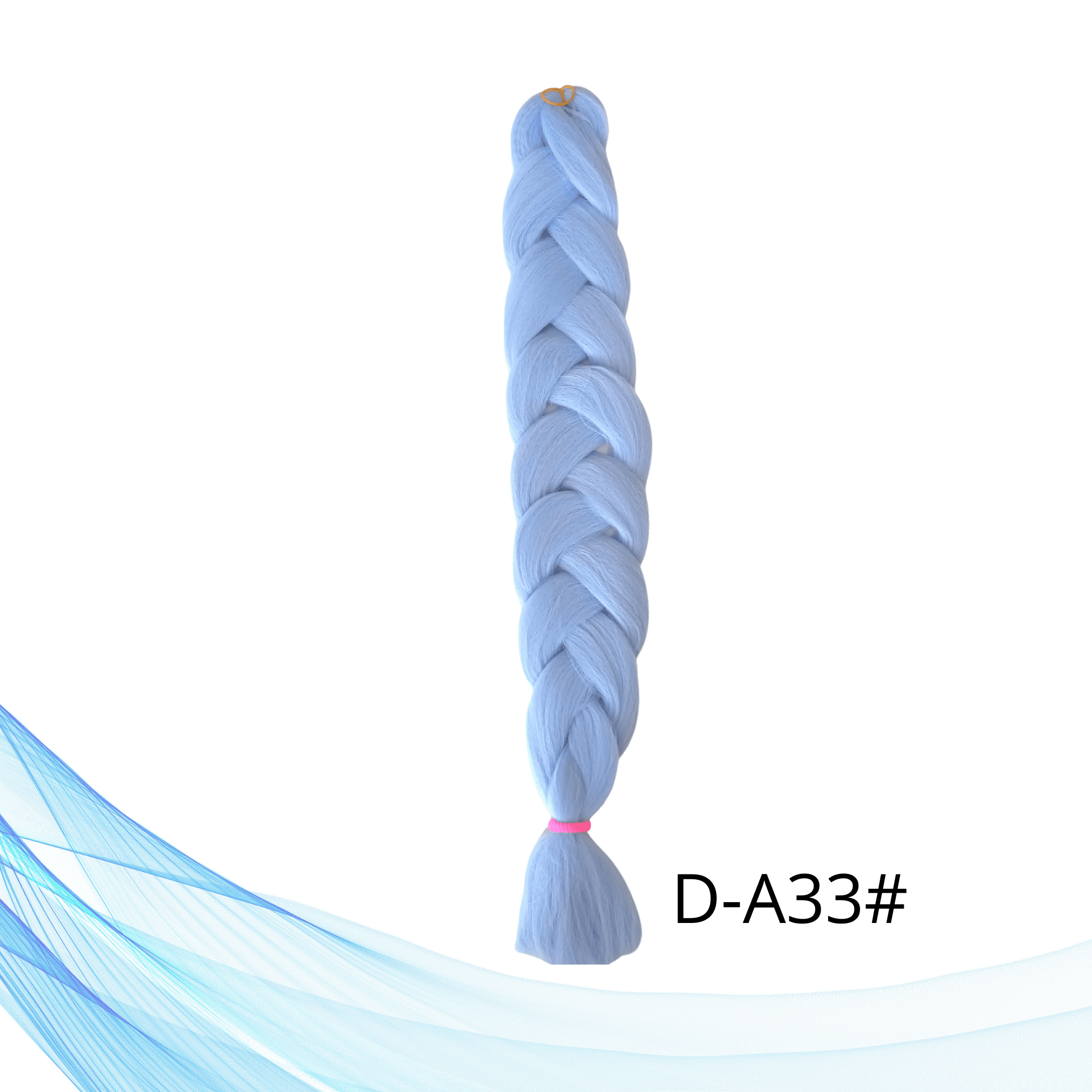 Jednobojne kanekalon pletenice u plavoj boji