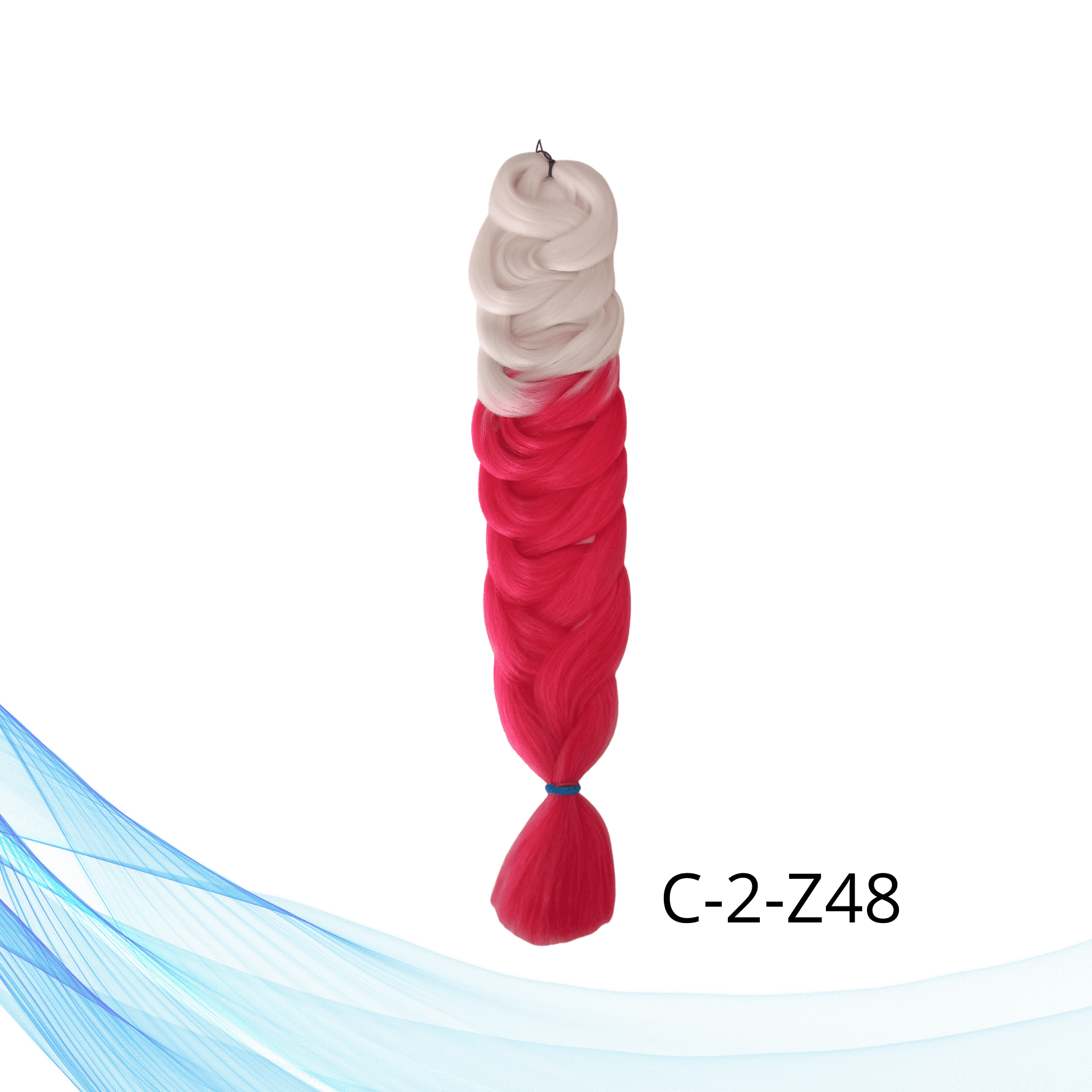 bijelo rozna kanekalon višebojna sintetička kosa za pletenice i frizure