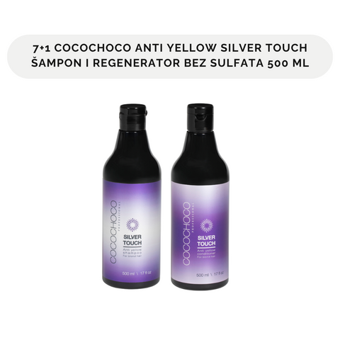 Cocochoco Anti-yellow Silver Touch šampon i regenerator 500 ml (7+1 gratis)