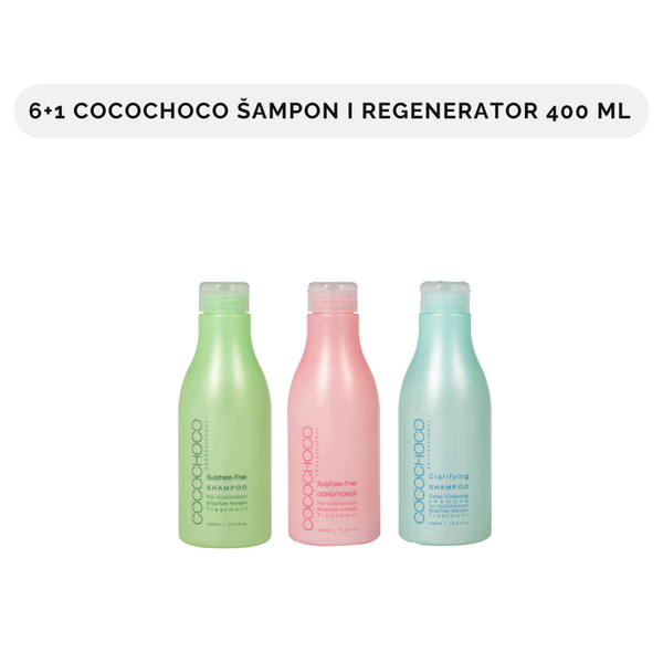 Cocochoco šamponi i regeneratori 400 ml (6+1 gratis)