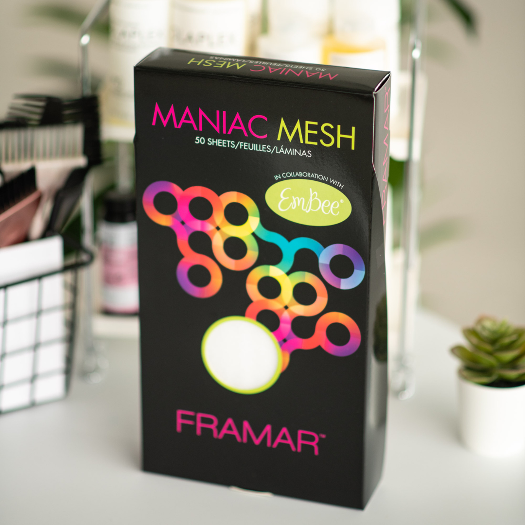 Framar Maniac Mesh mrežaste trakice za kosu 6x11, pakiranje od 50 komada