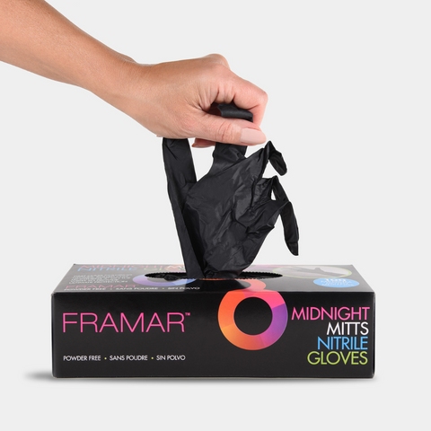 Framar Midnight Mitts nitrilne rukavice SMALL crne