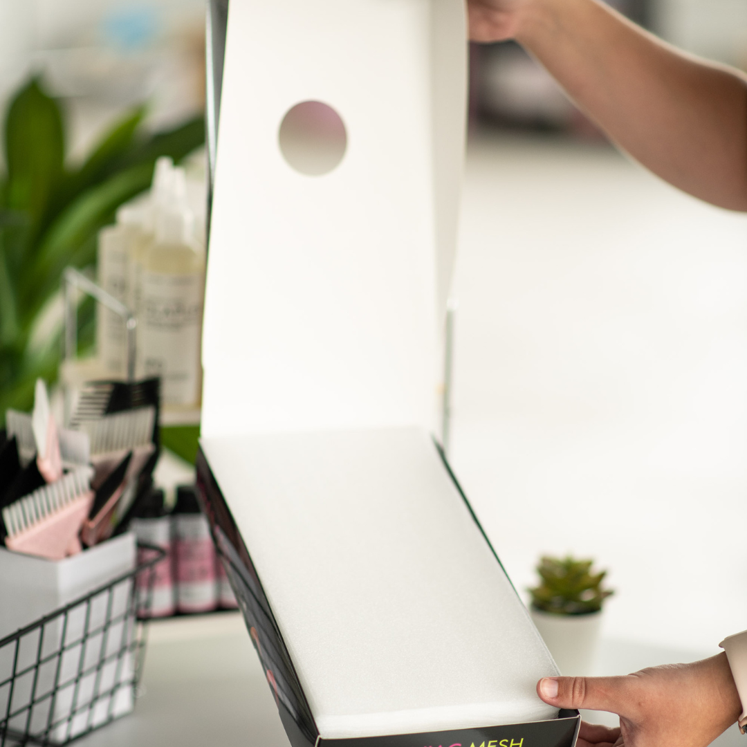 Framar Maniac Mesh mrežaste trakice za kosu 6x11, pakiranje od 50 komada