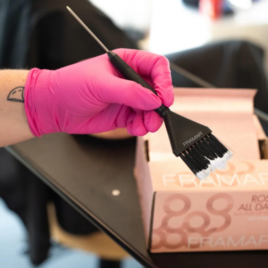 Framar Pink Paws nitrilne rukavice Large