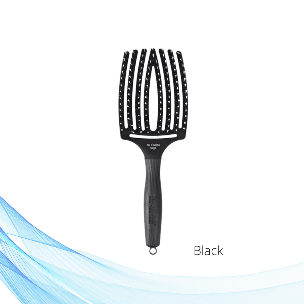 Olivia Garden Fingerbrush četka za kosu Large u crnoj boji 
