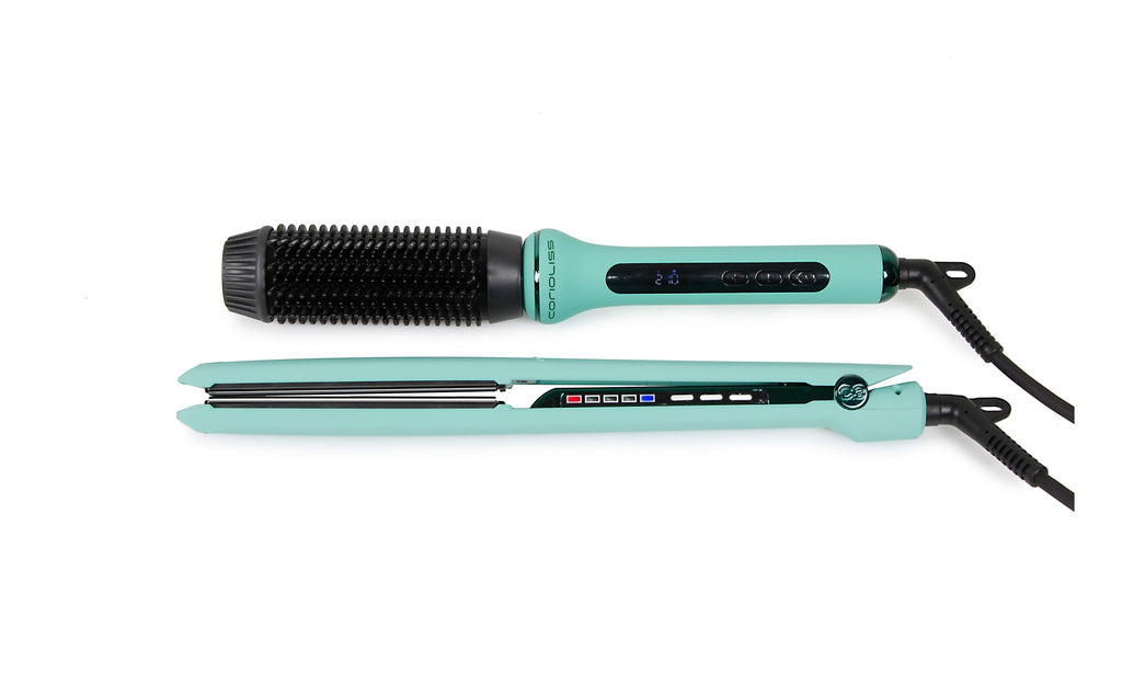 Corioliss C3 Green Mint pegla + Hot Brush