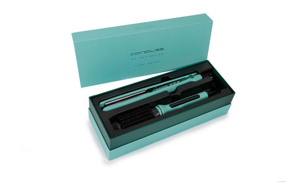 Corioliss C3 Green Mint pegla + Hot Brush