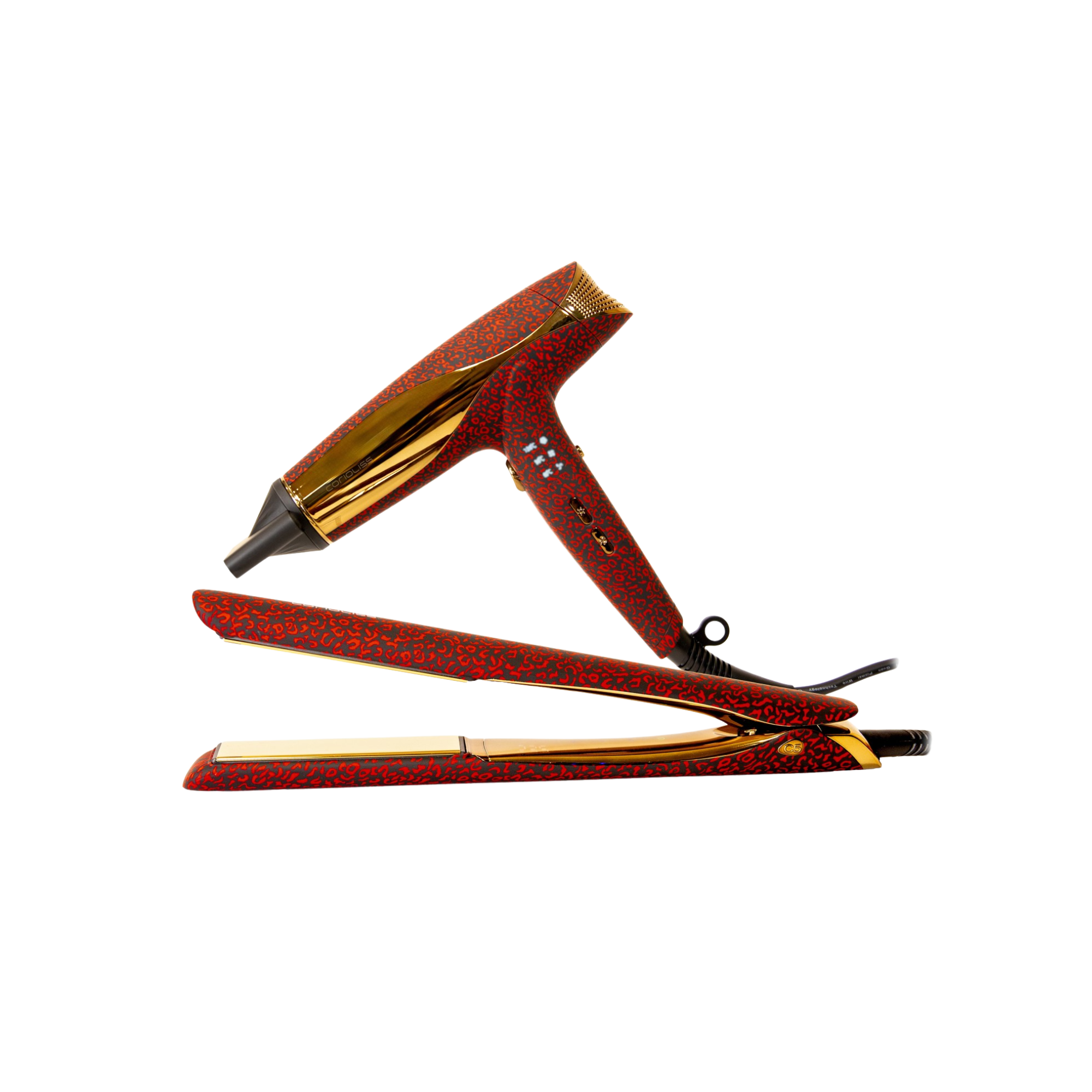 C5 Red Leopard pegla i Wind fen za kosu