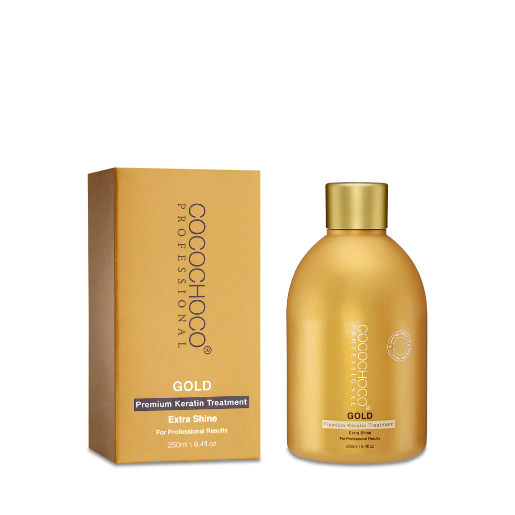 Cocochoco Professional keratin GOLD za trajno ravnu i zdravu kosu 250 ml