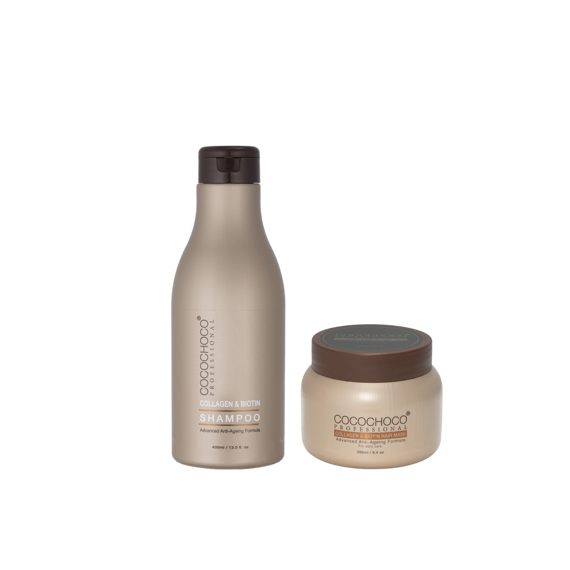 Cocochoco Kolagen i biotin mini paket: šampon i maska za kosu 250ml