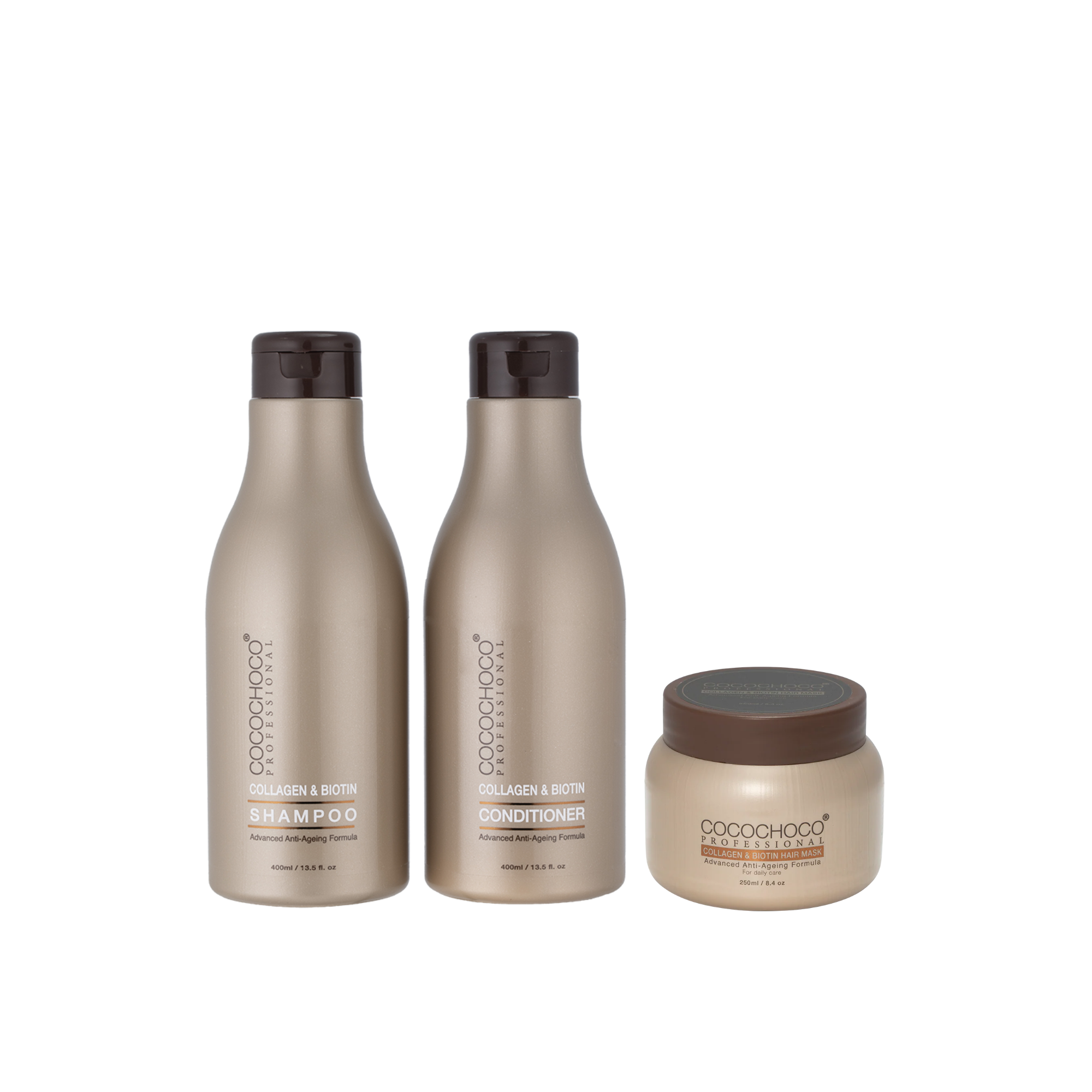 Cocochoco Kolagen i biotin paket: šampon, regenerator i maska (250ml)
