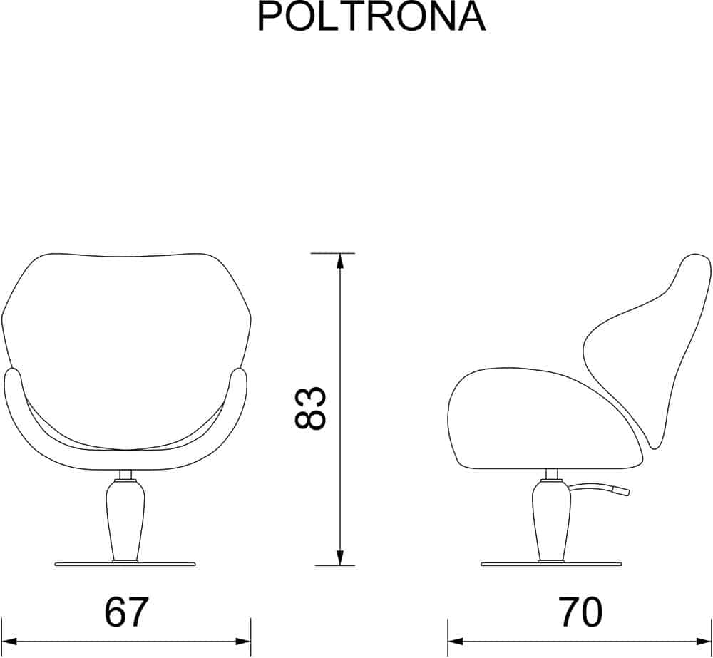 Vezzosi frizerska stolica Flora