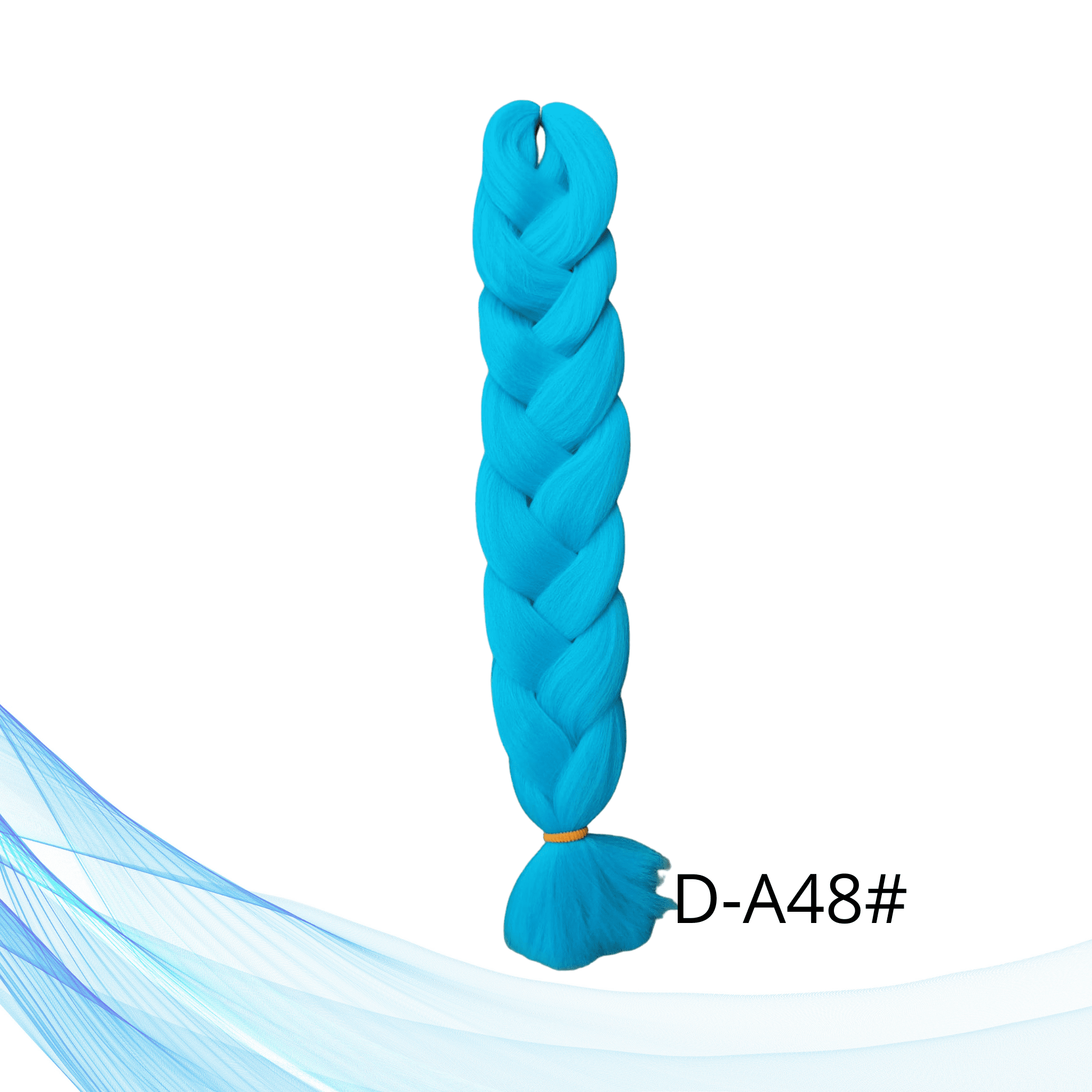 Jednobojne kanekalon pletenice u svijetlo plavoj boji